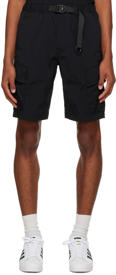 Shop Aape By A Bathing Ape Black Belted Shorts In Bkx Black