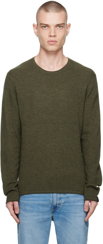 Shop Rag & Bone Green Collin Sweater In Army