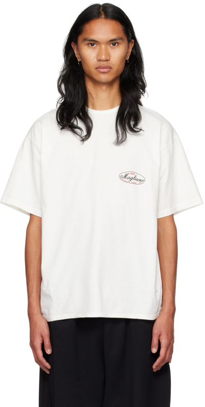 Shop Magliano White Maglia Bar T-shirt In 1 White