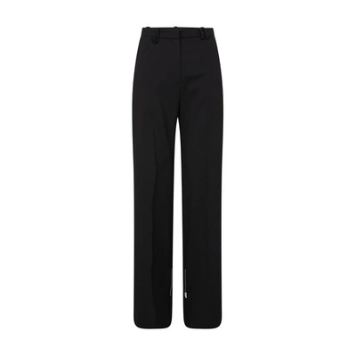 Shop Jacquemus Astouin Wide-leg Pants In Black