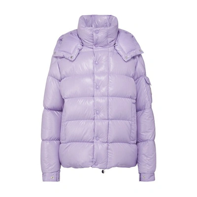 Shop Moncler Maya 70 Jacket In Lilac