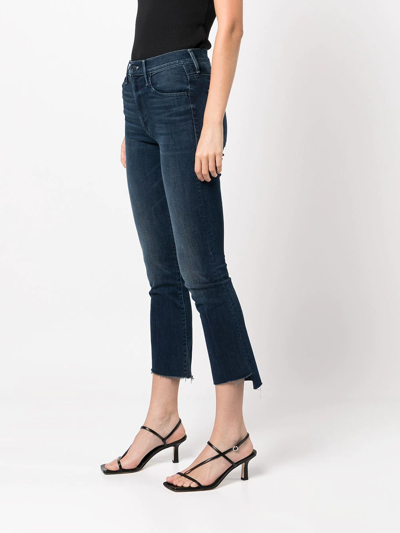 Shop Mother Insider Cropped Jeans In Neutrals