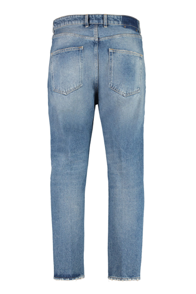 Shop Golden Goose 5-pocket Straight-leg Jeans In Denim