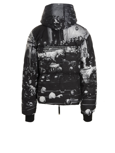 Shop Msftsrep Snow Puffer Jacket In White/black