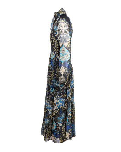 Shop Etro Georgette Dress Decorated In Fantasia
