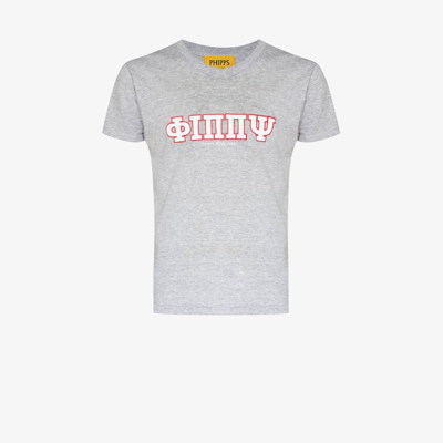 Shop Phipps T-shirt Mit Logo-print In Grey