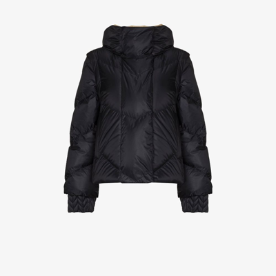 Shop Goldbergh Black Josie Quilted Padded Ski Jacket