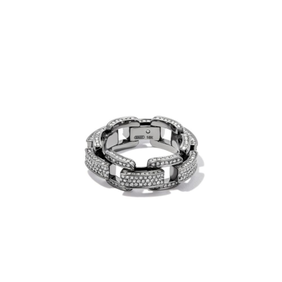 Shop Shay 18k Black Gold Deco Link Chain Diamond Ring
