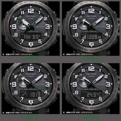 Pre-owned Casio Protrek Prw-6600yb-3jf Multiband 6 Radio Solar Men's Watch Green