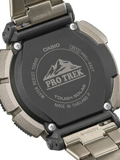 Pre-owned Casio Prg-340t-7er Pro Trek Radio Solar 53mm 10atm