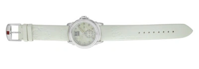 Pre-owned Michel Jordi Icon Snow White 4011400203 Diamonds Mop Ladies Quartz 37mm Watch
