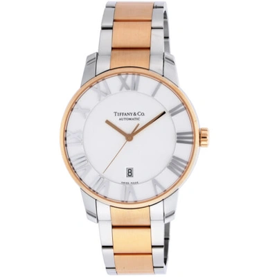 Pre-owned Tiffany & Co . Atlas Dome Men's Silver Automatic Ref. Z1810.68.13a21a00a Watch