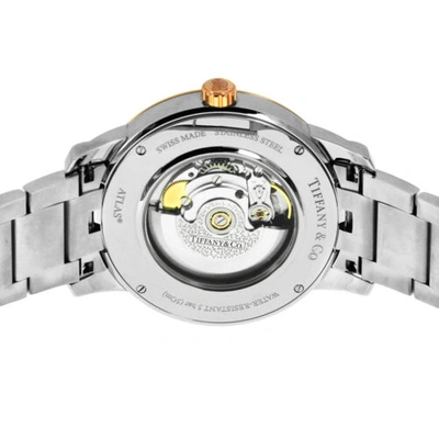 Pre-owned Tiffany & Co . Atlas Dome Men's Silver Automatic Ref. Z1810.68.13a21a00a Watch