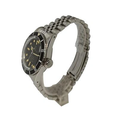 Pre-owned Walter Mitt Sea Diver Steel Automatic Black 5 Mesh Unisex Watch