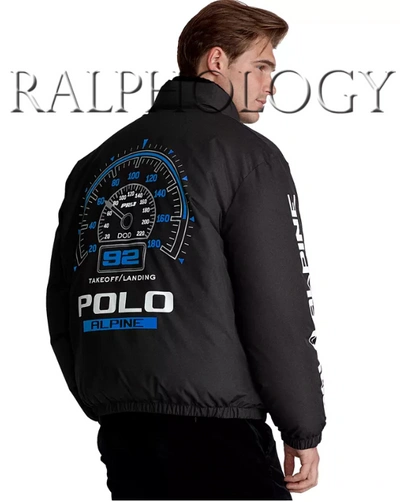 Pre-owned Polo Ralph Lauren Alpine 1992 Ski Snowboard Down Jacket Snow Beach Hi Tech 92 In Black