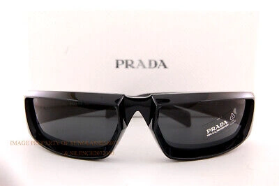 Pre-owned Prada Brand  Sunglasses Pr 25ys 1ab 5s0 Black/dark Grey Men Women In Gray