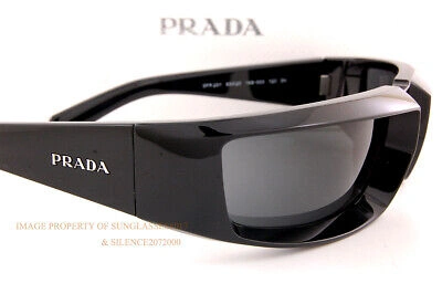 Pre-owned Prada Brand  Sunglasses Pr 25ys 1ab 5s0 Black/dark Grey Men Women In Gray