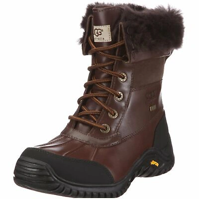 Pre-owned Ugg Adirondack Boot Ii Leather Boots Chocolate In Brown