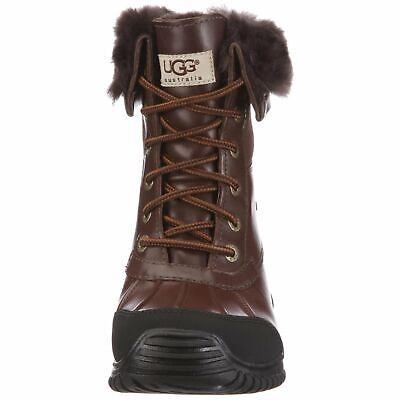 Pre-owned Ugg Adirondack Boot Ii Leather Boots Chocolate In Brown