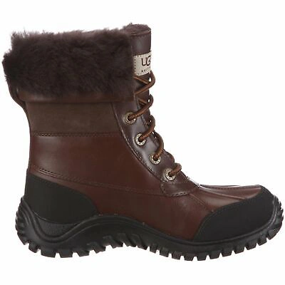 Pre-owned Ugg Adirondack Boot Ii Leather Boots Chocolate In Brown