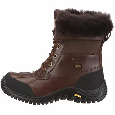 Pre-owned Ugg Adirondack Boot Ii Leather Boots Chocolate In Brown