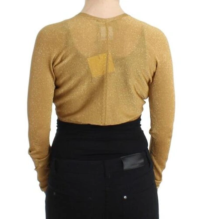 Pre-owned Roberto Cavalli Women Gray Bolero Sweater Viscose Cropped Cardigan Shrug It 42 S