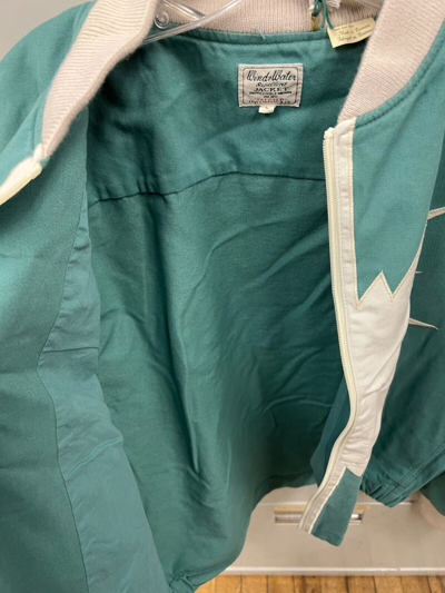 Pre-owned Levi's Vintage Clothing Lvc 1950s Rocket City Starburst Bomber Jacket Large B6 In Green