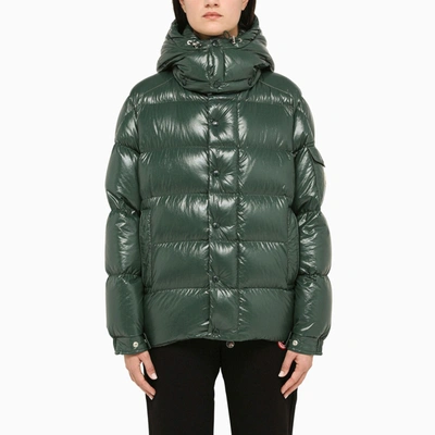 Shop Moncler Green  Maya 70 Short Jacket