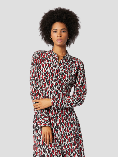 Equipment Thea Silk Dress In Multicolor