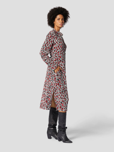 Equipment Thea Silk Dress In Multicolor