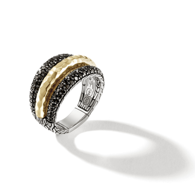 Shop John Hardy Palu Dome Ring In Silver And Gold