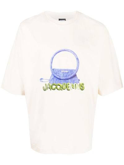 Shop Jacquemus 'le Sac Rond' T-shirt In Multi