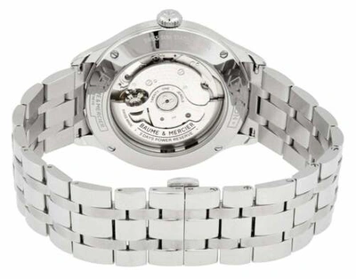 Pre-owned Baume & Mercier Clifton Baumatic Cosc Automatic Steel Date Mens Watch M0a10468