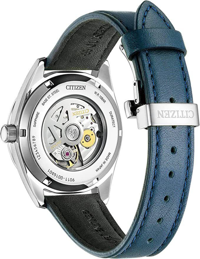 Pre-owned Citizen Brand-new  Collection Nb1060-12l Mech. Watch Original Calf Band Is Short