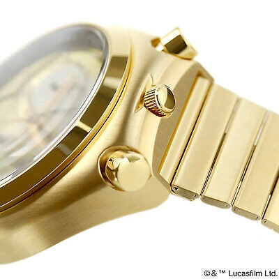 Pre-owned Citizen An3662-51w Tsuno Chrono Star Wars C-3po Gold-tone Dial Watch Limited 600