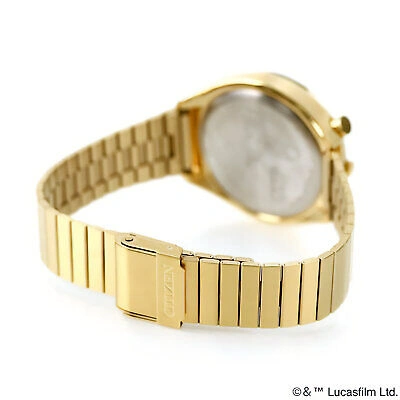 Pre-owned Citizen An3662-51w Tsuno Chrono Star Wars C-3po Gold-tone Dial Watch Limited 600