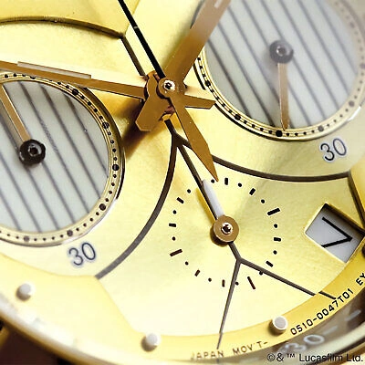Pre-owned Citizen An3662-51w Tsuno Chrono Star Wars C-3po Gold-tone Dial Watch Limited 600