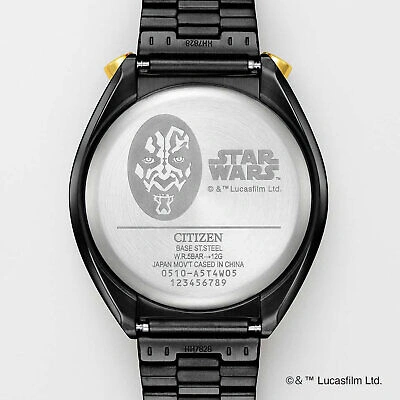 Pre-owned Citizen An3668-55w Tsuno Chrono Star Wars Darth Maul Quartz Watch Limited 400 In Misty Rose