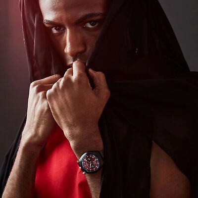 Pre-owned Citizen An3668-55w Tsuno Chrono Star Wars Darth Maul Quartz Watch Limited 400 In Misty Rose
