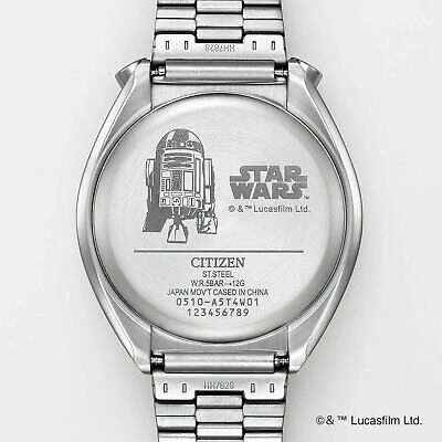 Pre-owned Citizen An3666-51a Tsuno Chrono Star Wars R2-d2 Silver Dial Watch Limited 600 In Misty Rose