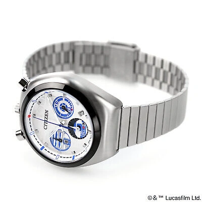 Pre-owned Citizen An3666-51a Tsuno Chrono Star Wars R2-d2 Silver Dial Watch Limited 600 In Misty Rose