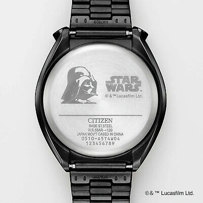 Pre-owned Citizen An3669-52e Tsuno Chrono Star Wars Darth Vader Quartz Watch Limited 600 In Black
