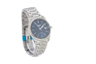 Pre-owned Longines Master L27934926 Men's 40mm Automatic Blue Dial Stainless Steel Watch