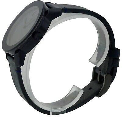 Pre-owned Movado Bold Leather Mens Watch 3600370