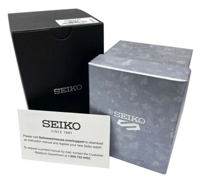 Pre-owned Seiko 5 Sports Srpg27 Automatic Watch Black Stainless Steel Bracelet Japan