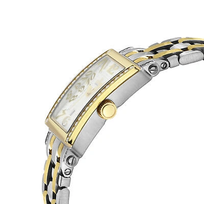 Pre-owned Gevril Women 7544yeb Avenue Of America Mini Swiss Quartz Diamonds Mop Dial Watch