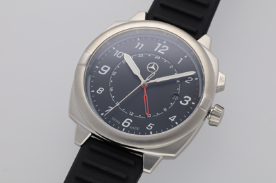 Pre-owned Mercedes-benz Mercedes Benz Original Men's Wrist Watch " Class " Silver/black Boxed