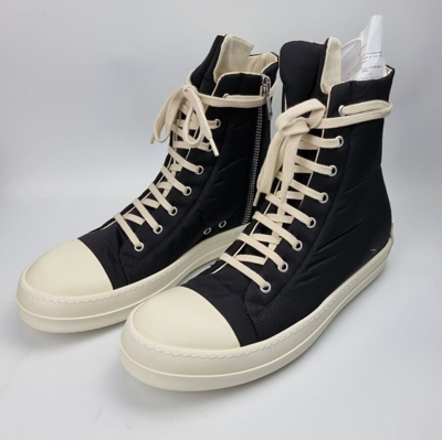 Pre owned Rick Owens Drkshdw Ramones Nylon High Top Sneakers Size 44 In Black ModeSens