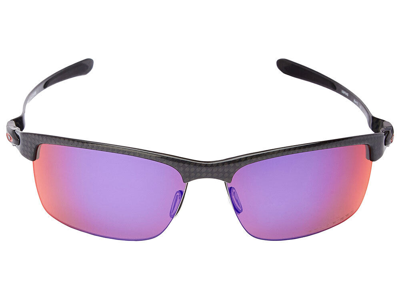 Pre-owned Oakley Carbon Blade Polarized Sunglasses Oo9174-02 Polished Carbon/red Iridium