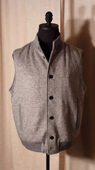 Pre-owned Peter Millar Men's Crown Flex-fleece Vest Size Xl. Grey $448. In Gray